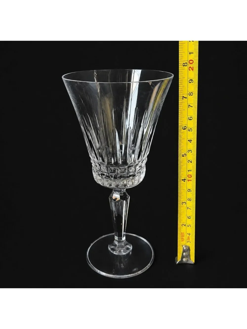 Vintage Set of 3 Mikasa Wimbledon Crystal Water Goblets Stemware 7.5